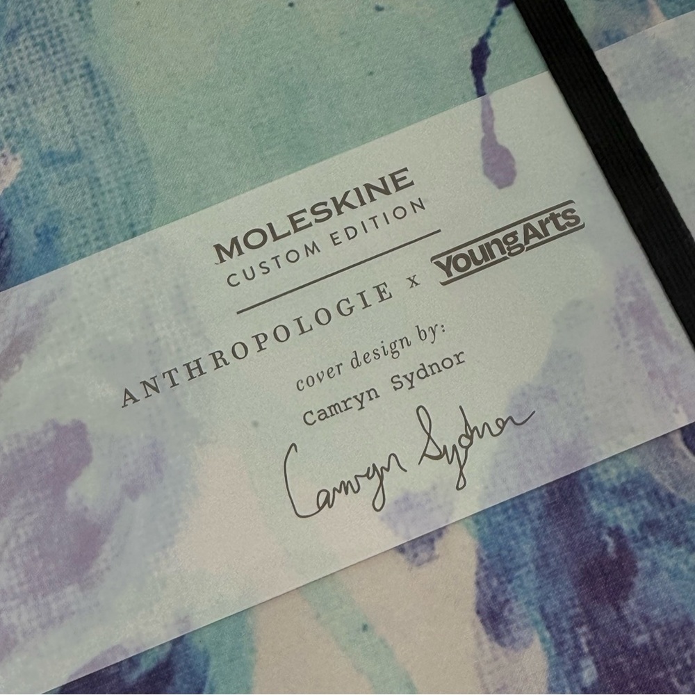 Moleskine Custom Edition Anthropologie X YoungArts Lined Notebook Watercolor